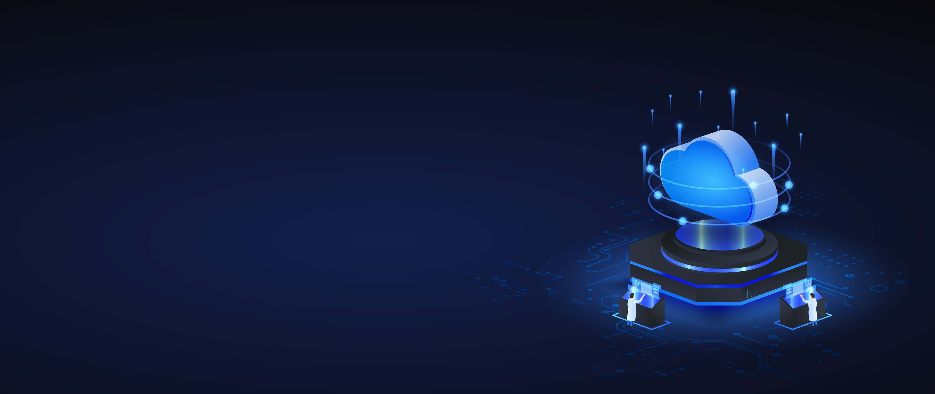 Cloud infrastructure and server systems supporting business applications