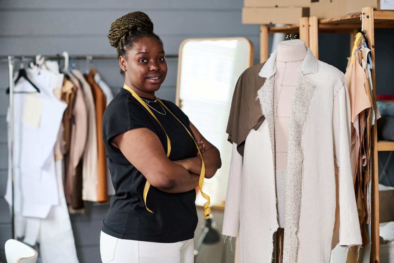 A Nigerian entrepreneur running their small business with modern tools